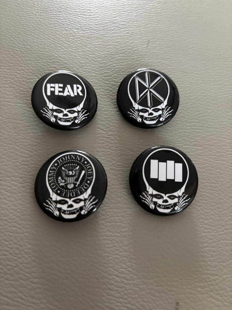 4 Grateful Dead 1” Pins New!