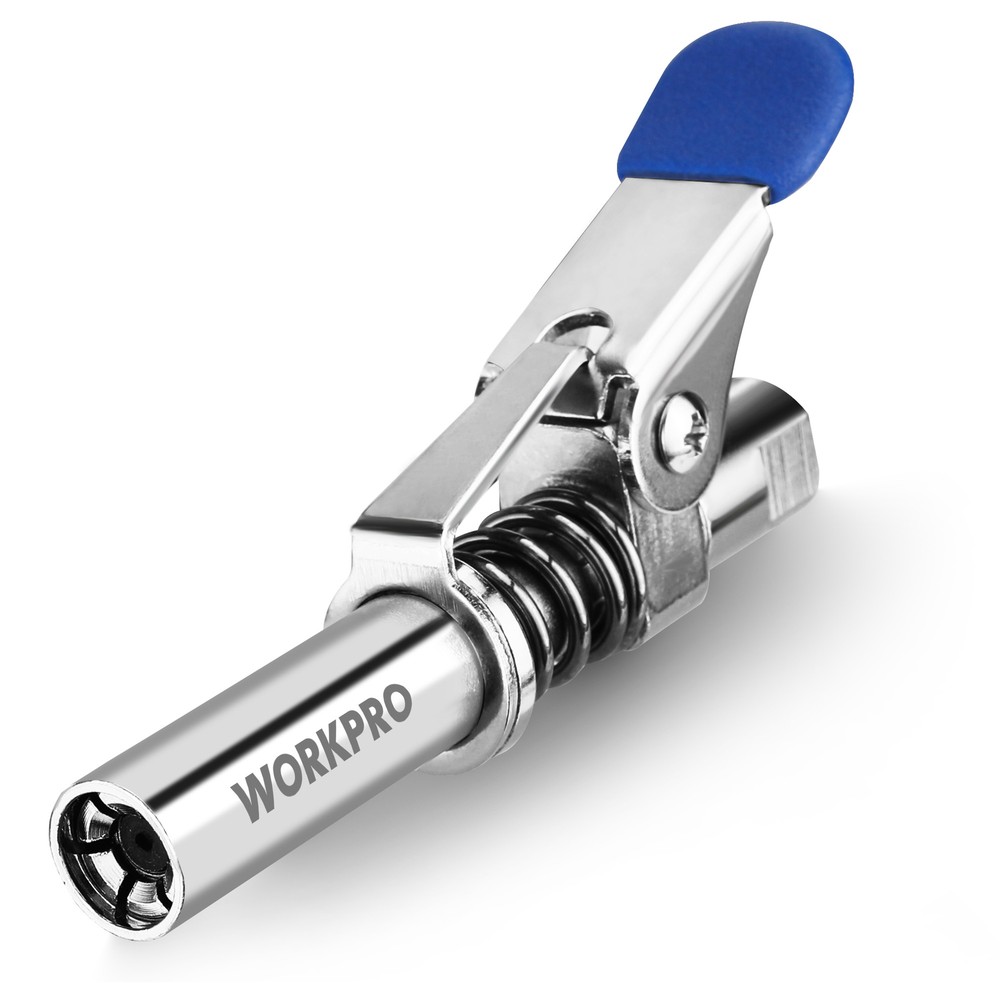 WORKPRO Grease Gun Coupler, Heavy Duty Quick Release Grease Gun Tip 10000PSI