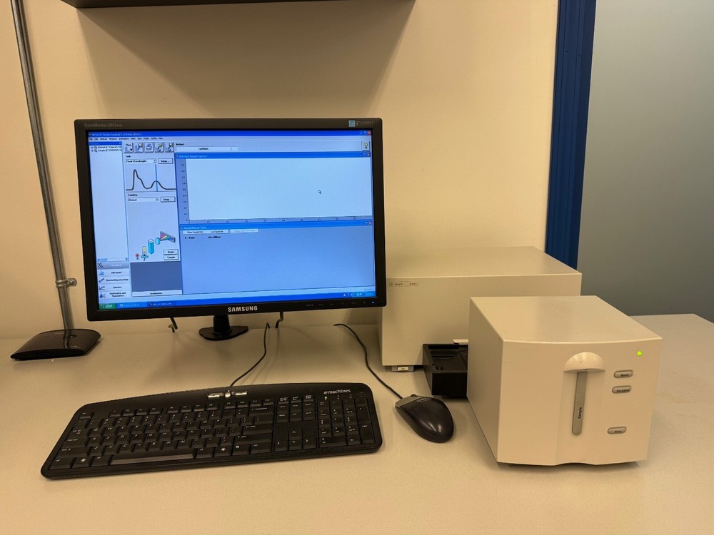 Agilent 8453 UV-Vis with Cooled cell mount, flow through cell, advanced software