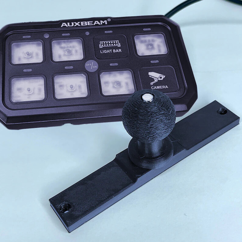 Auxbeam Switch Panel 8 Gang XL Only Ball Mount