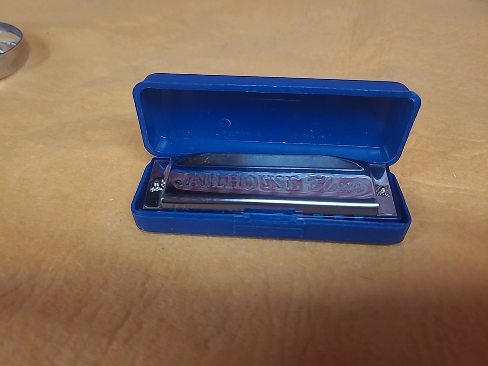 Jailhouse Blues Harmonica with Case