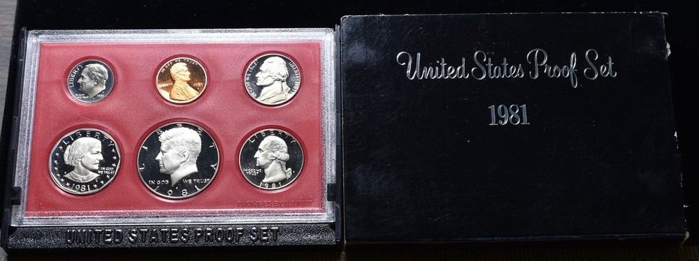 1981-S U.S. Mint Proof Set 5 Coins - Pristine Hand Picked Set