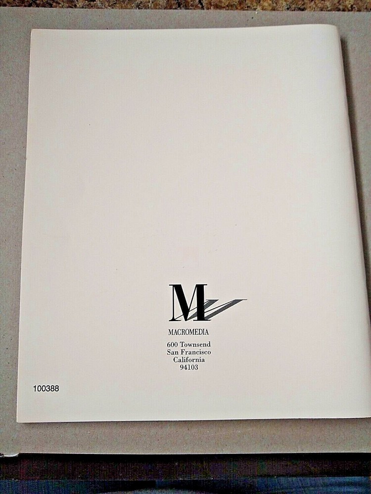 1990s MACROMEDIA ACTION 2.5 SPECIAL EDITION USER GUIDE