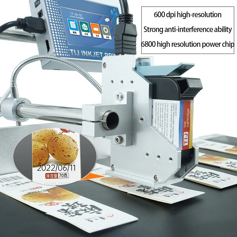 Automatic online inkjet printer without conveyor printing expiration date