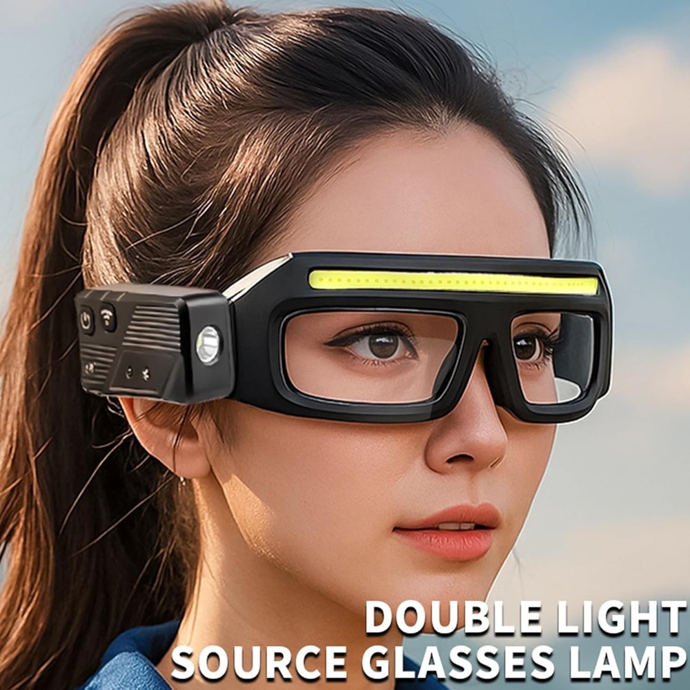 Portable Multi-functional Sensor Headlamp Glasses Light Type-C Rechargeable--