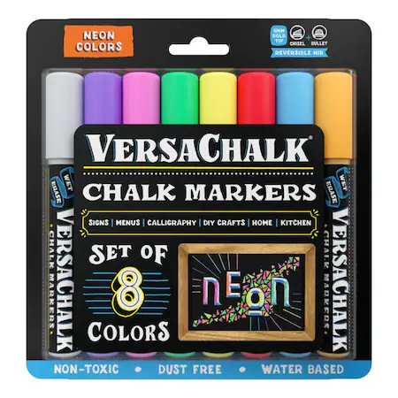 Versachalk Vc102-B Chalk Marker, Assorted, Capped