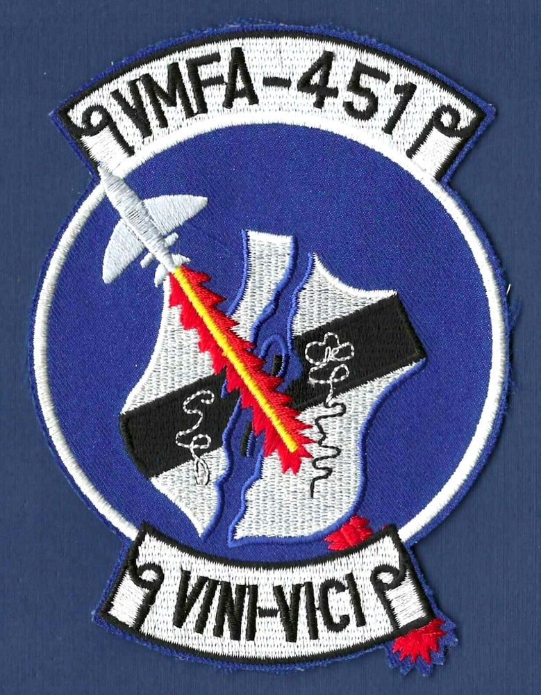 USMC VMFA-451 Marine Fighter Attack Squadron Warlords Patch
