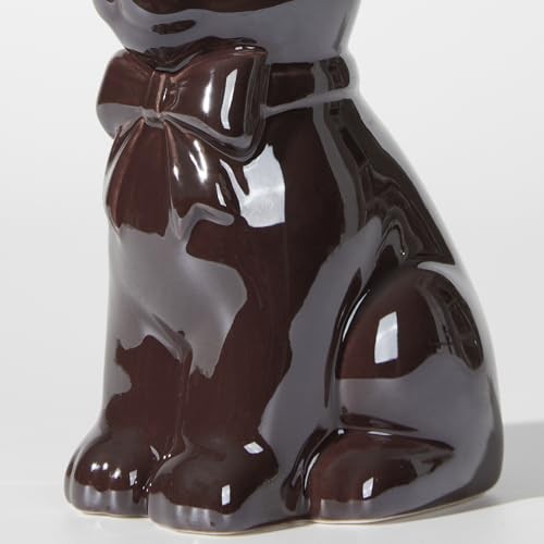 2PCS Easter Decoration Bunny Decor - Spring Easter Brown Rabbit Shiny Brown