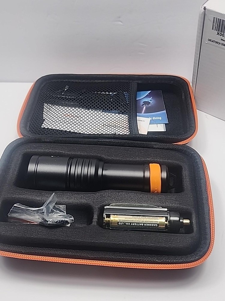 ORCATORCH D580 Scuba Dive Light, Max 530 Lumens Underwater Flashlight
