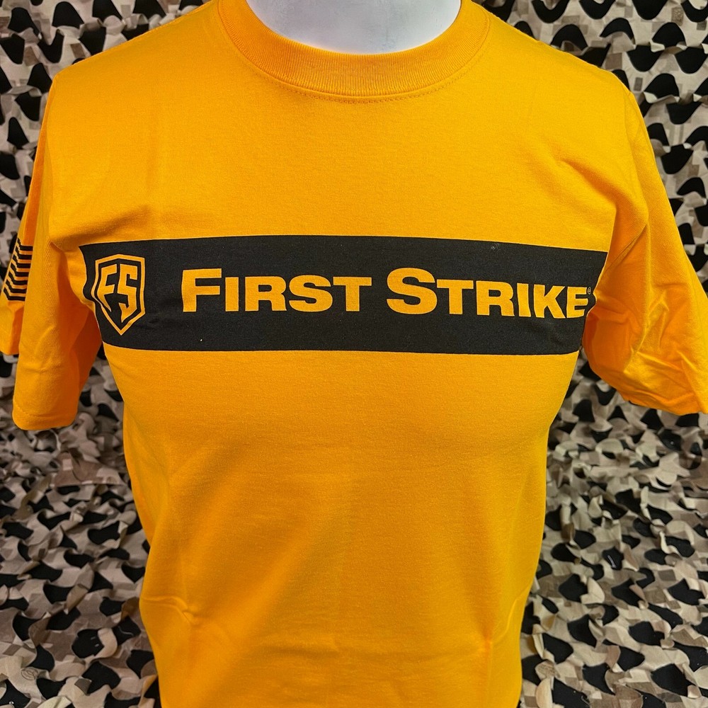 NEW First Strike T-Shirt - Gold - Medium