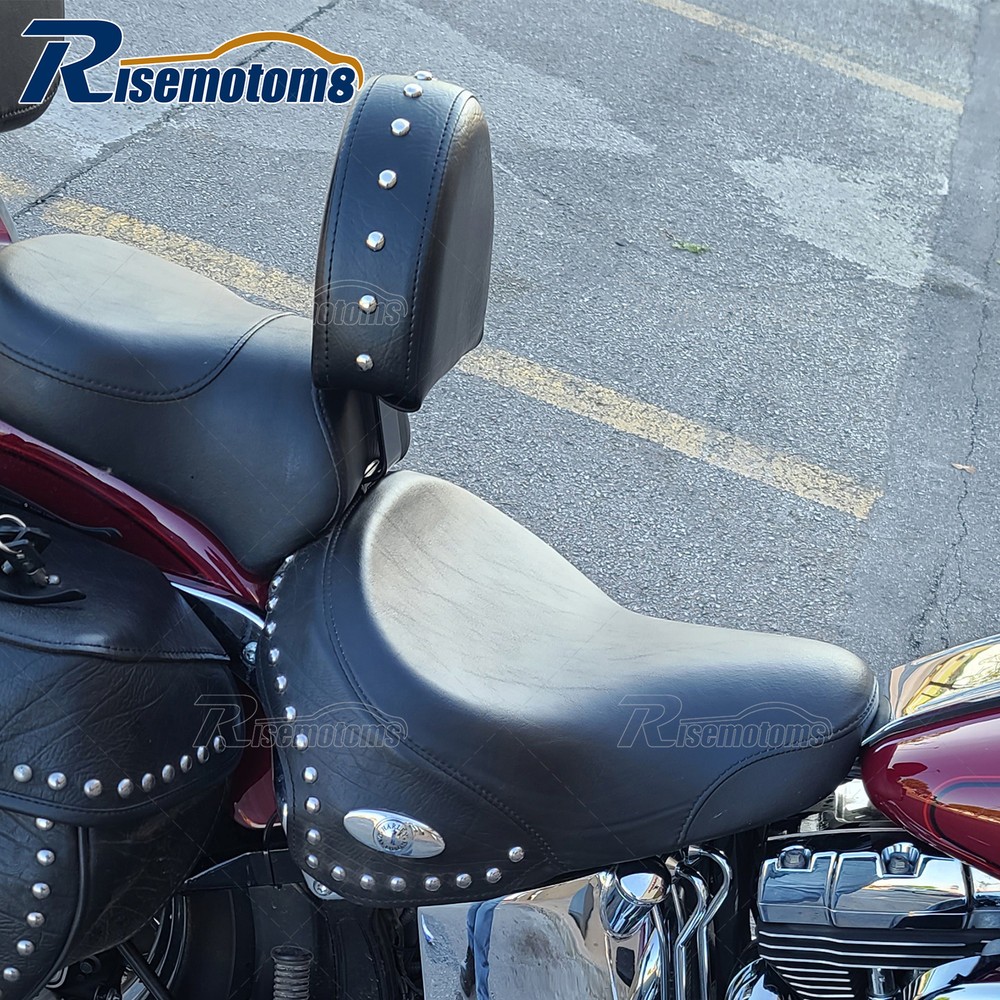Studded Driver Backrest For 2007-2017 Harley Heritage Softail Classic Fatboy