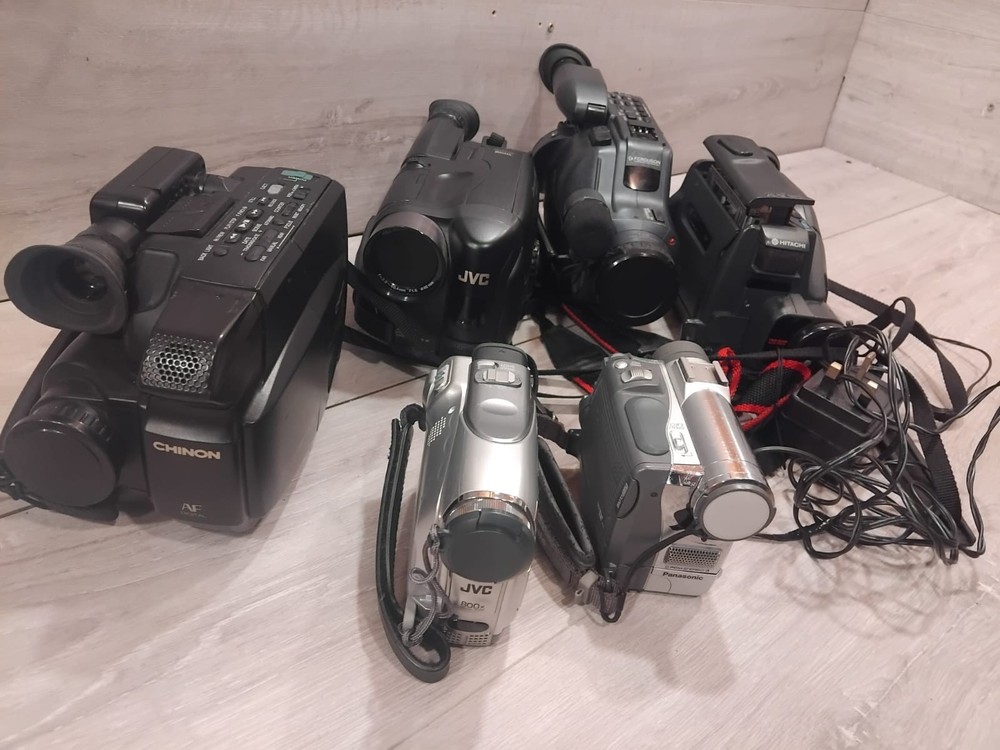 Video Camera Bundle JVC Panasonic Ferguson Hitachi UNTESTED For parts No returns