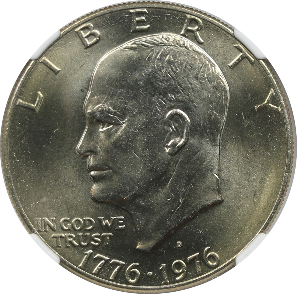 1976-D Type 2 $1 NGC MS 66 Eisenhower IKE Dollar