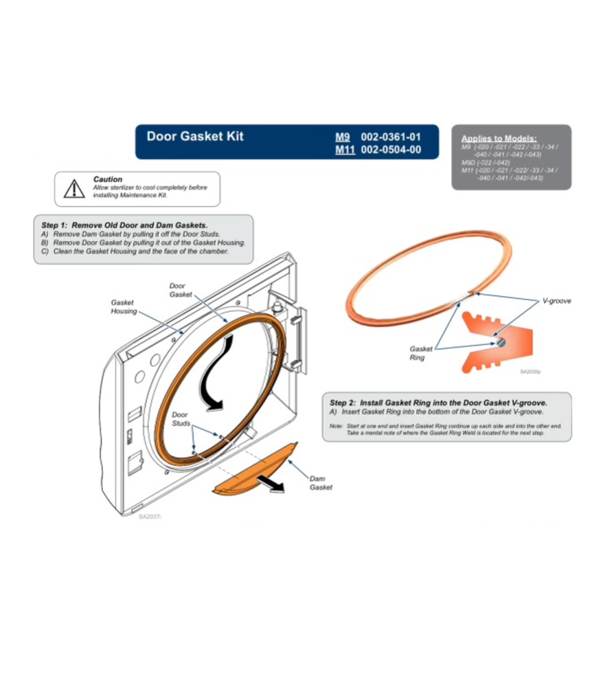 Midmark Ritter M9 M9D preventive Maintenace Kit