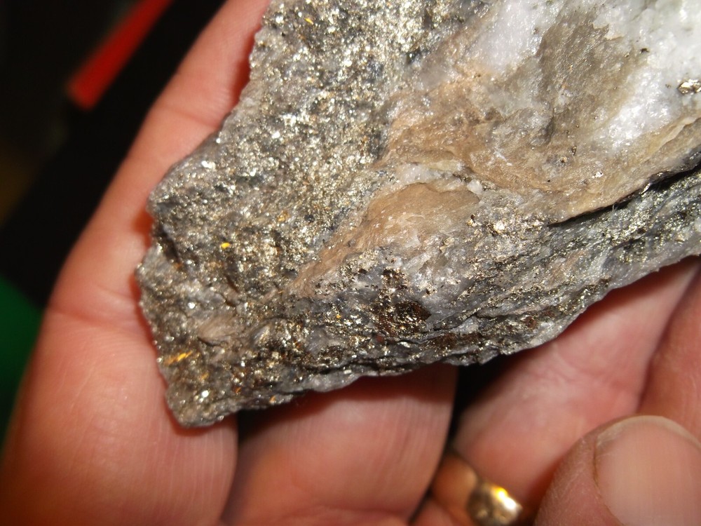 Gold, silver, copper, 244 grams samples ,ore high grade .