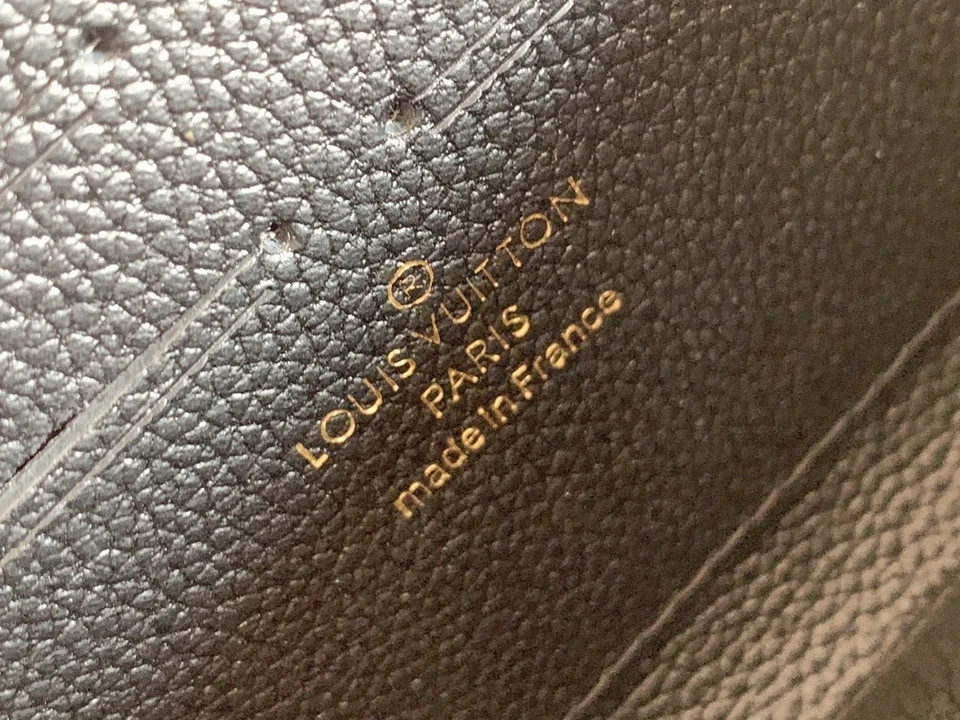 Louis Monogram Empreinte Zippy Wallet Leather Black