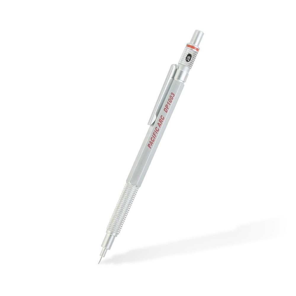 Pacific Arc Chromagraph Metal Mechanical Pencil .3 mm Silver Barrel... Fast Ship