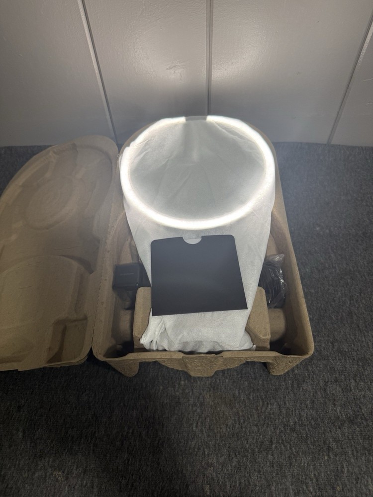 Simplehuman ST3200 Sensor Mirror 5x 8” Round LED Silver Open Box