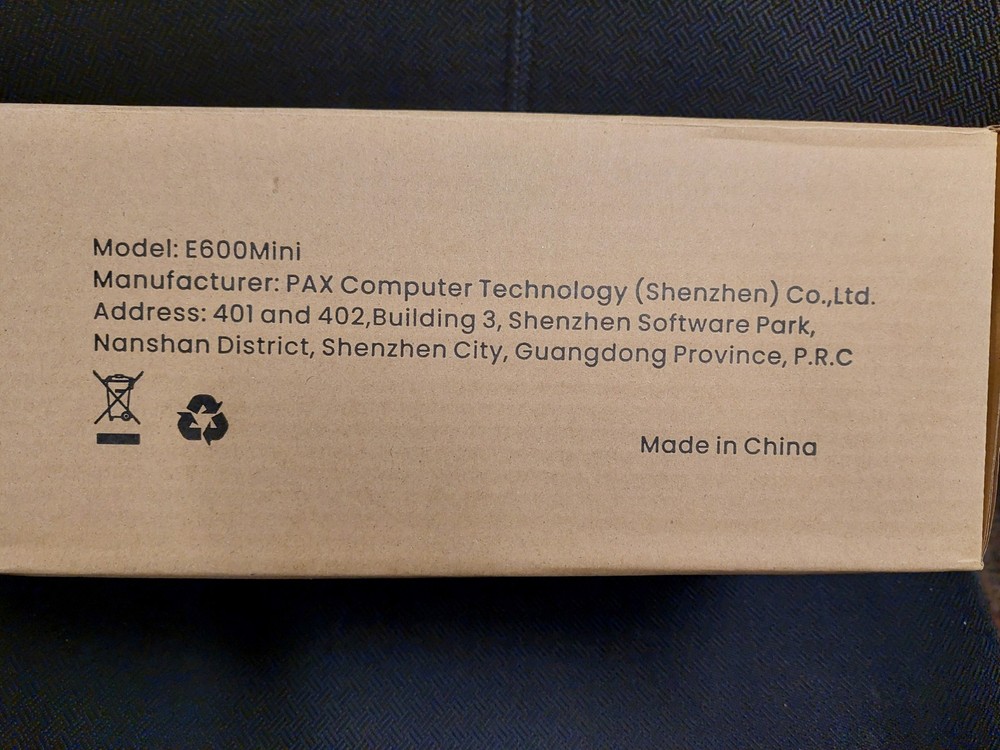 PAX E600 MINI Integrated Smart Terminal