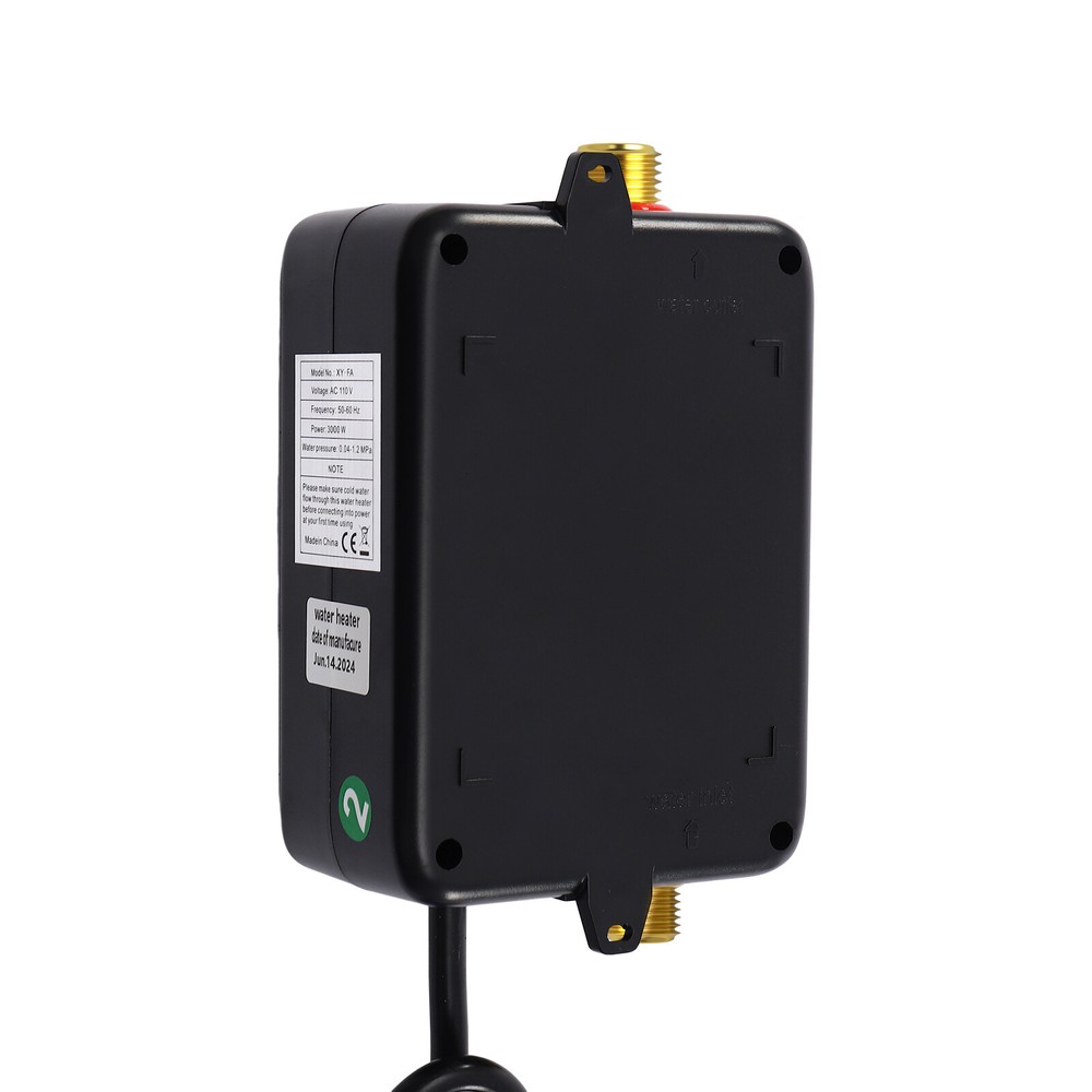 3KW Electric Tankless Water Heater Instant Hot Shower Kitchen Heater LED Display