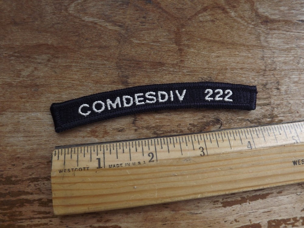 Navy COMDESDIV 222 Tab - INV# C1197