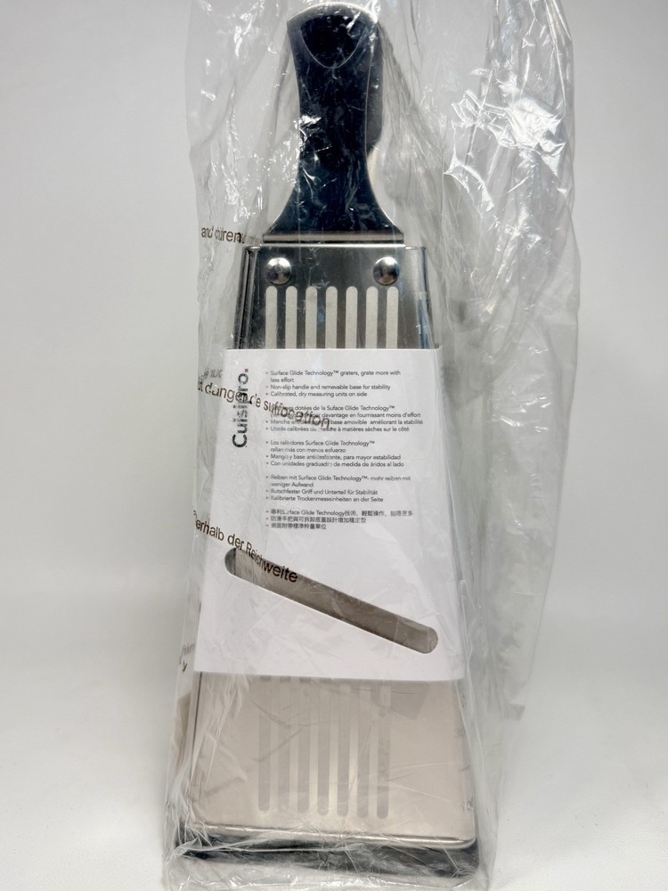 Cuisipro Surface Glide Technology 4-sided Box Grater w/ Ginger Grater Base