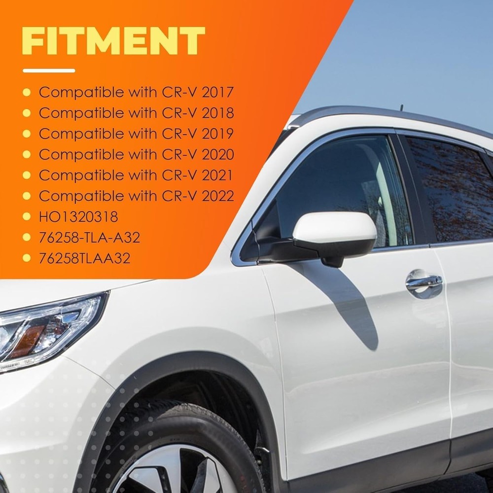 Left Driver Side Mirror Assembly Compatible with CR-V 2017 2018 2019 2020 2021 2
