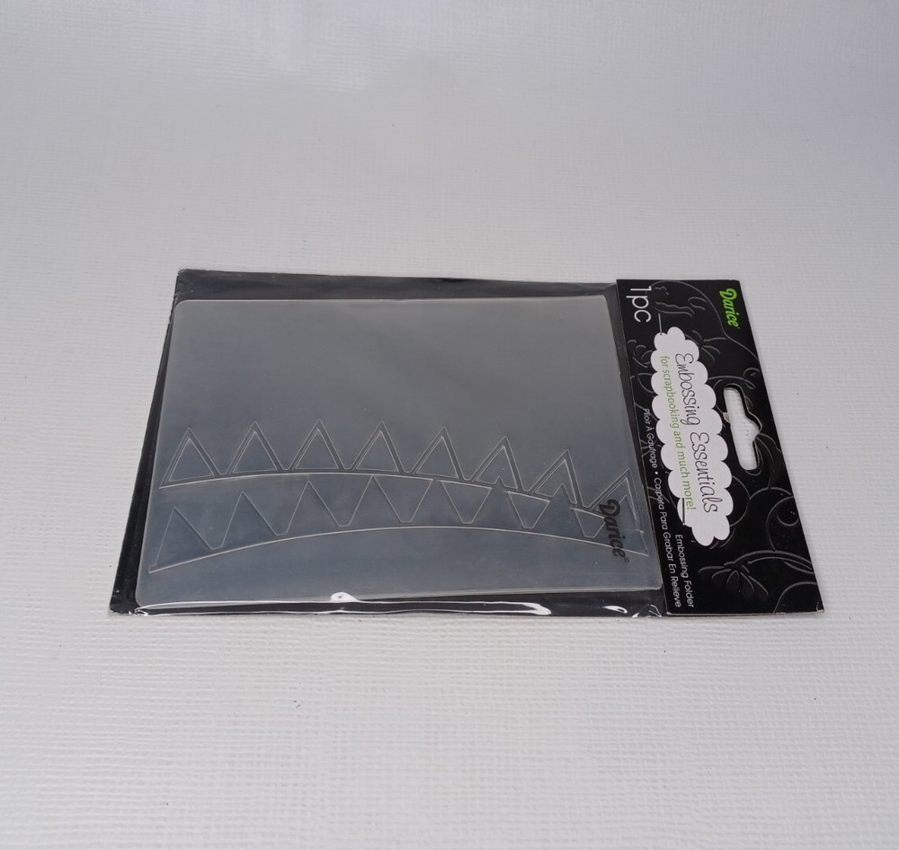 Darice Embossing Essentials Embossing Folder Bunting Scrapbooking Card Making