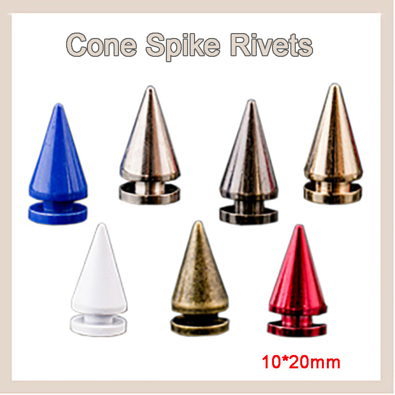 Cone Spike Rivets Punk Tree Spike Decorative Studs for Belt Bag Leathercraft DIY