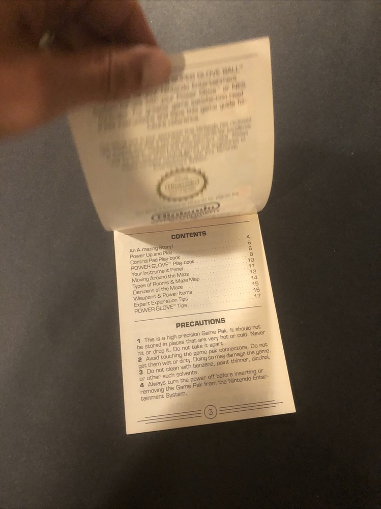 super glove ball nes manual
