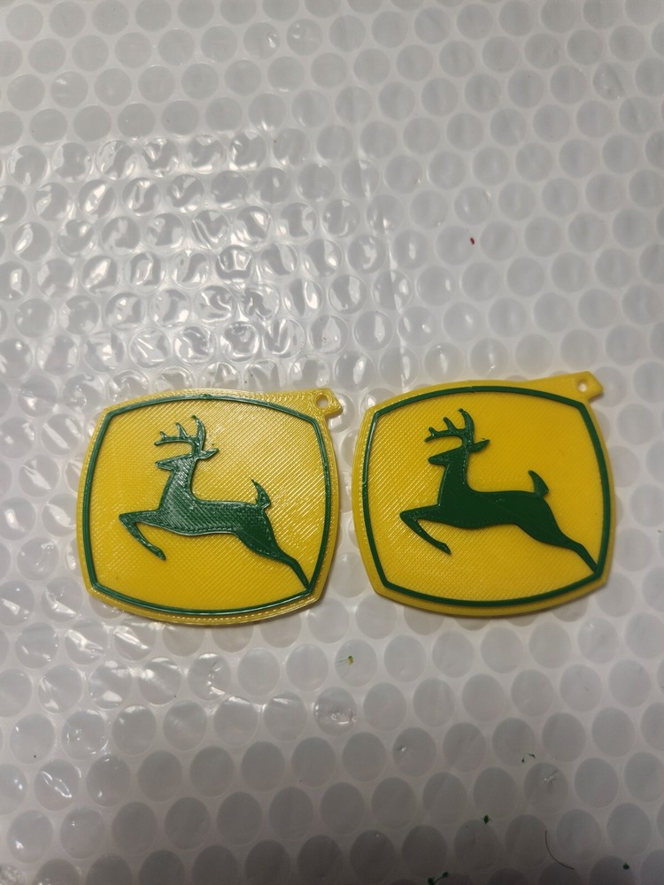 John Deere Custom 3d Printed Key Chain's