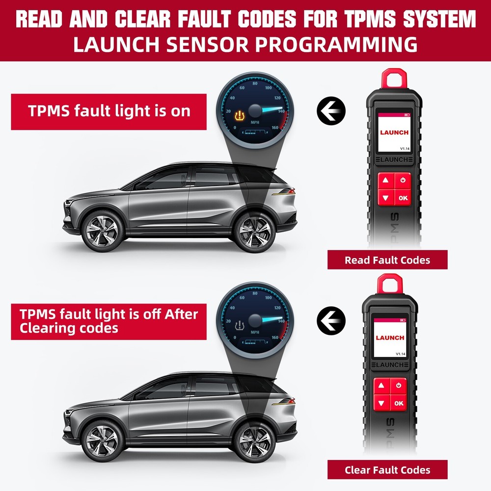 LAUNCH X431 i-TPMS Car TPMS Tire Pressure Sensor Activator Programming Learning