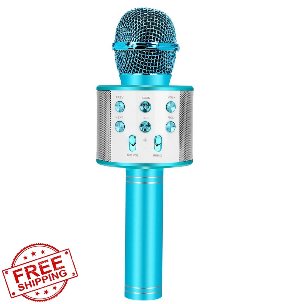 ZZLWAN Bluetooth Karaoke Mic Wireless Handheld Mic