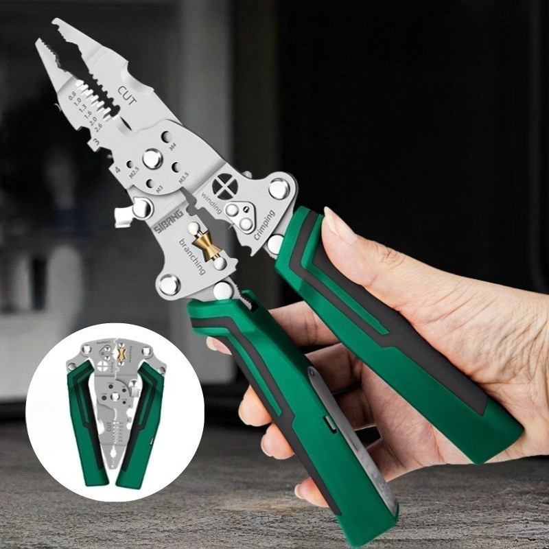 Home Multi-Function Wire Stripper Tester​​ Foldable Plier with Voltage Tester