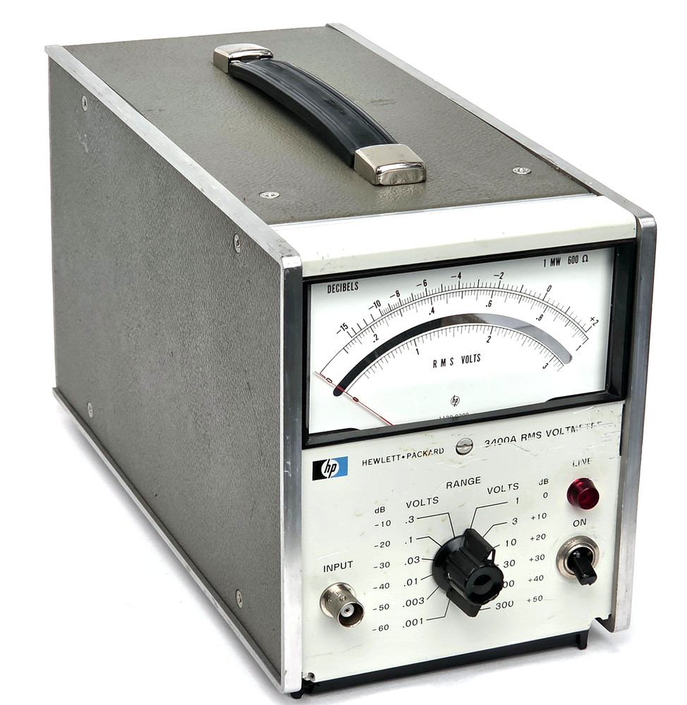 HP Keysight 3400A Analog RMS AC Voltmeter, opt.1 Tested, Working, Latest Version