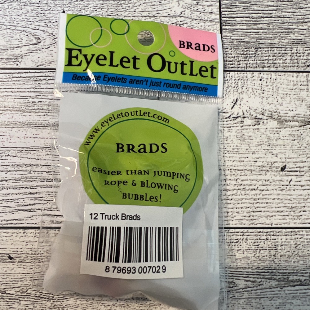EyeLet OutLet Shape Brads 12/Pkg Trucks