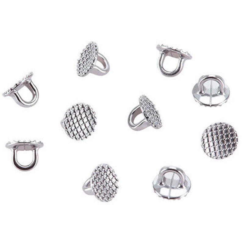 Dental Orthodontic Direct Bond Eyelet Round/Rectangular Mesh Base Lingual Button
