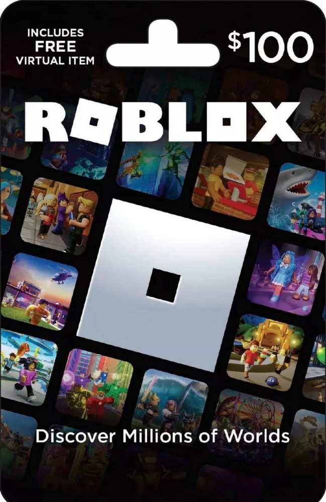 Roblox $100 Physical Gift Card [includes Free Virtual Item]