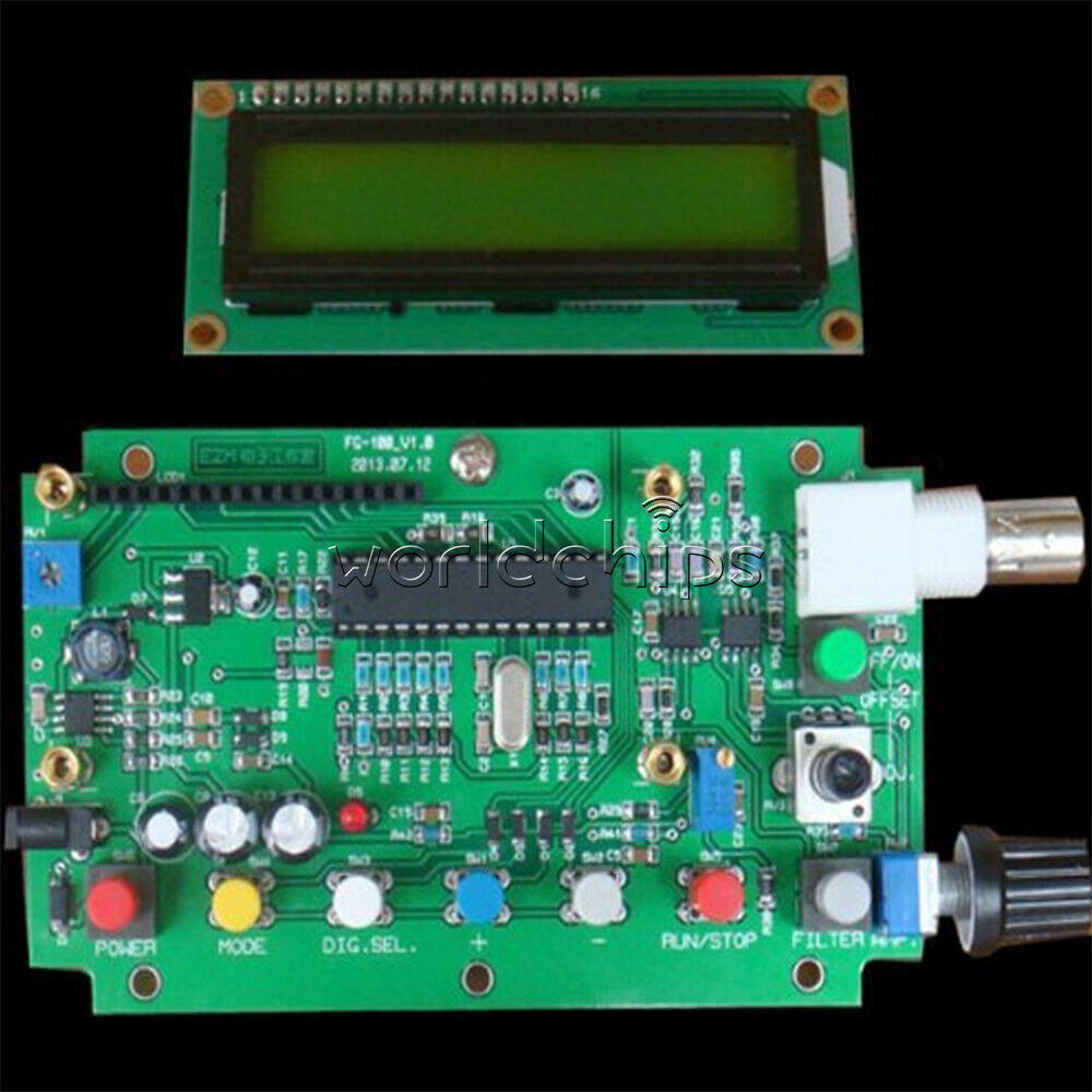 DDS Function 1HZ-500KHz Signal Generator Sine Square Triangle Wave Frequency