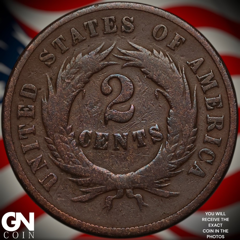 1868 2 Cent Piece A2300