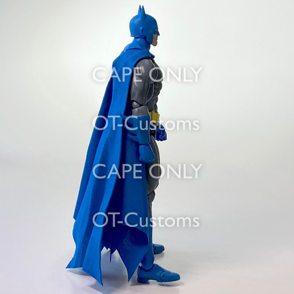 CAPE ONLY Blue Wired Short Cape For MAFEX Knight Crusader Batman