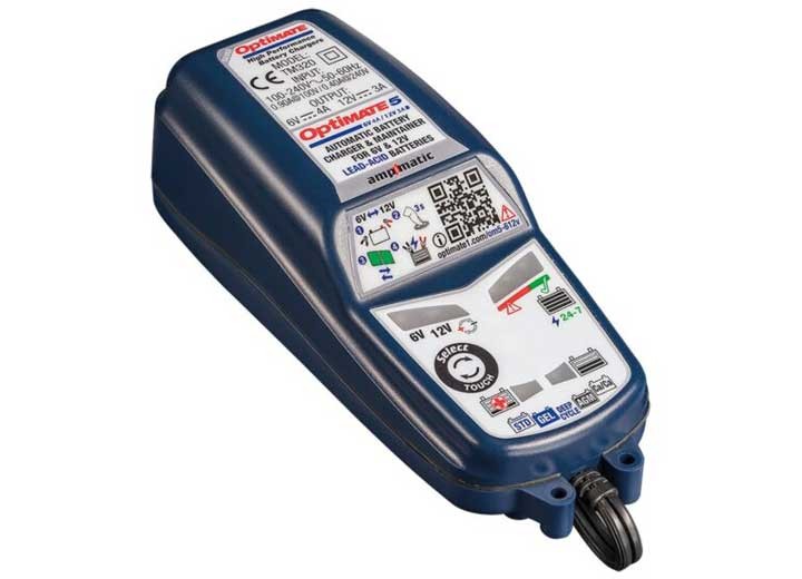 Optimate TM-321 5 6-12V Select Silver 8-Step Battery Saving Charger & Maintainer
