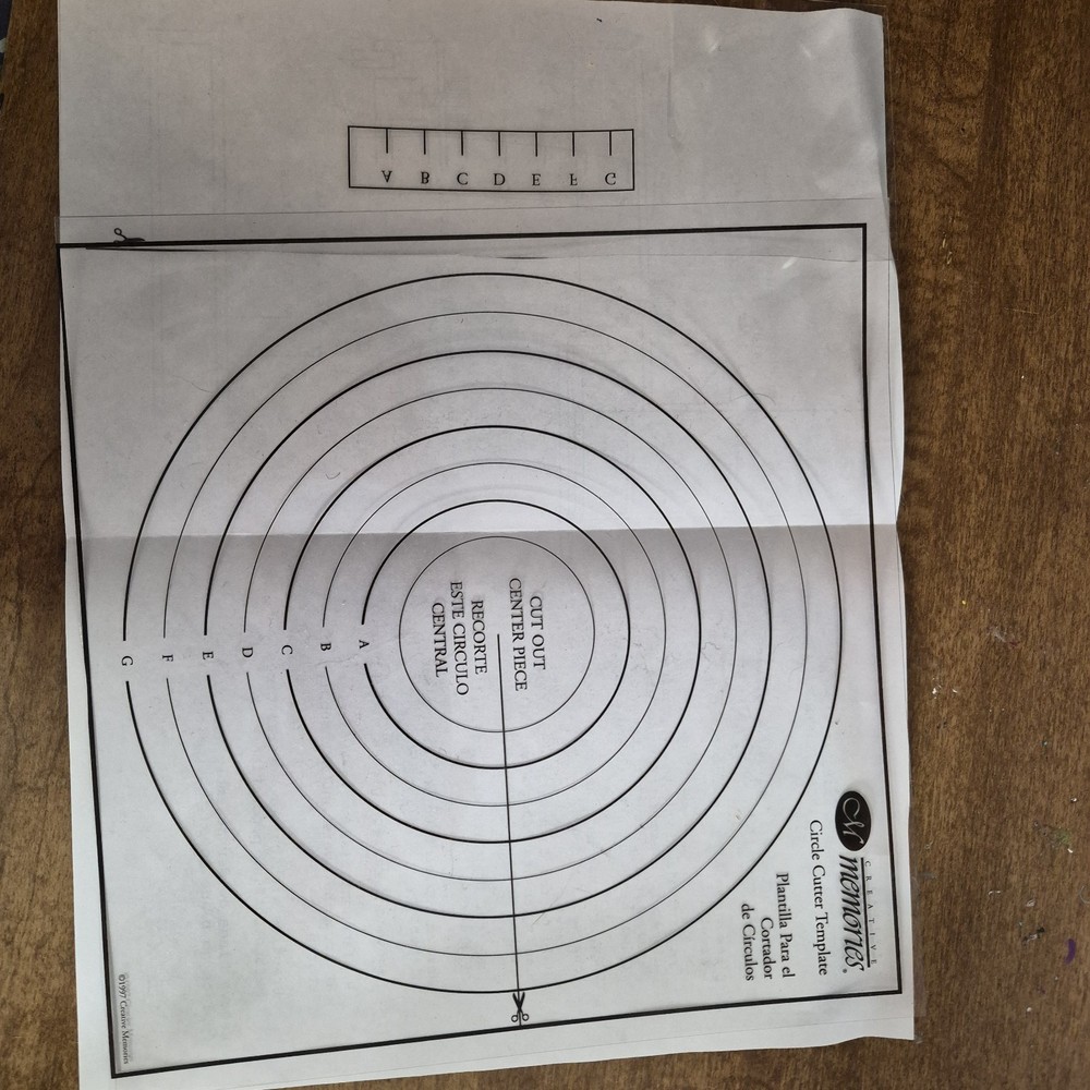Creative Memories Circle Cutter Glass Tray