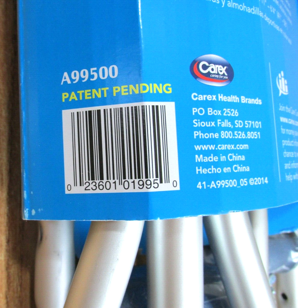 CAREX FOLDING UNIVERSAL CRUTCHES 4' 11" - 6' 4"