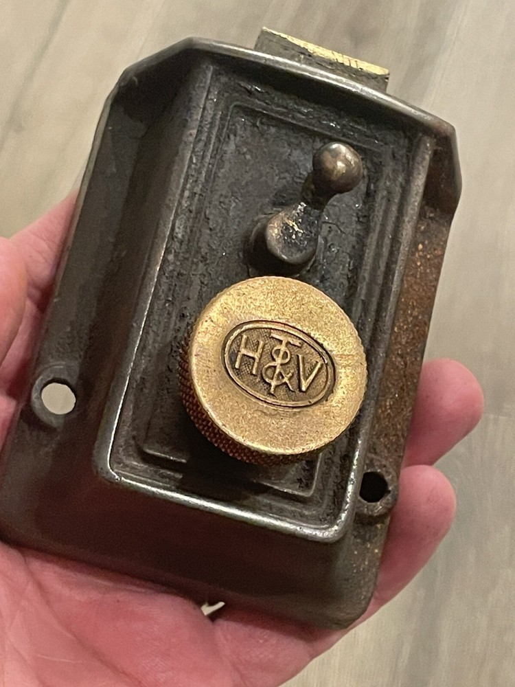H&T Vaughan Latch Lock Vintage Original Antique Front Door *Needs Work*