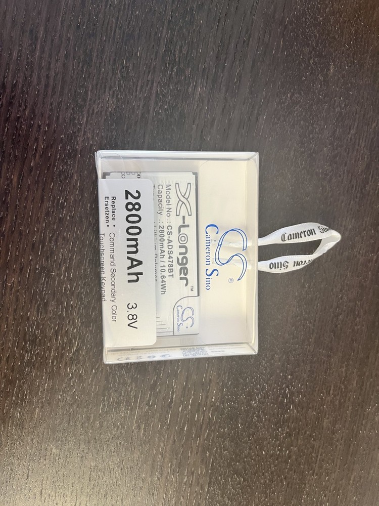 ADT Command Wireless Touchscreen Keypad Replacement Battery