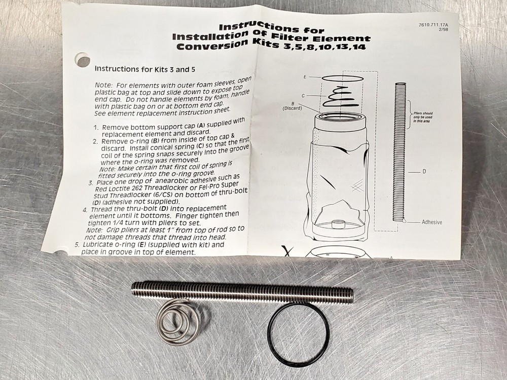 Hankison / SPX Flow 23.4427-03 Filter Element Conversion Kit # 3 for Air Dryer