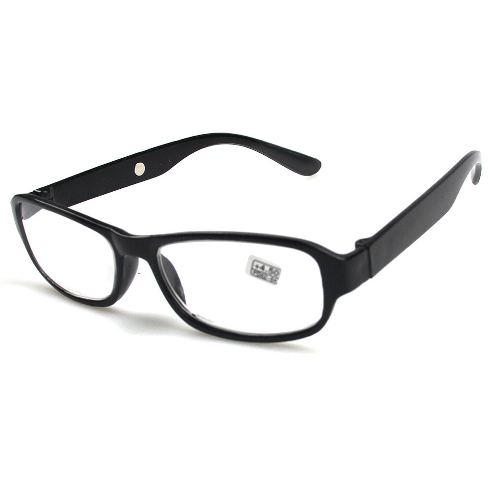 Reading Glasses +4.5 +5.0 +5.5 +6.0 Optical Lens Black/Red Plastic Frame Reader