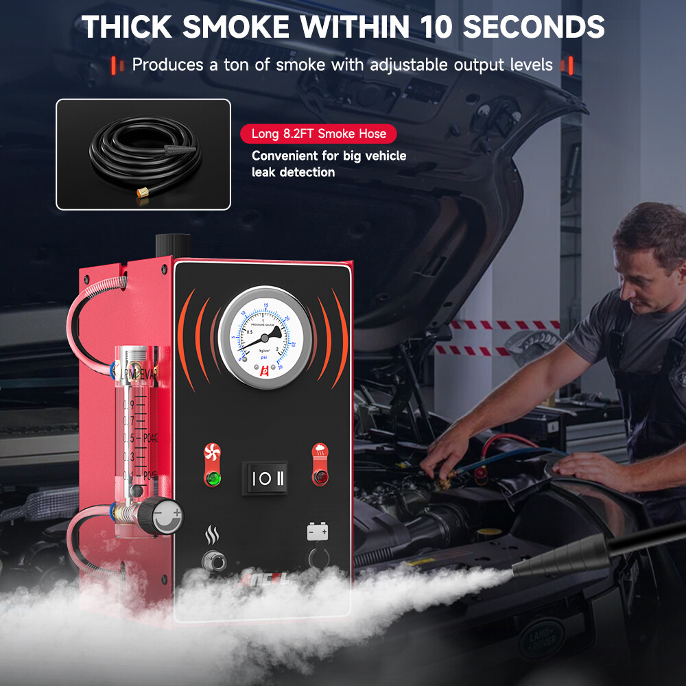 Auto EVAP Smoke Machine Leakage Detection Tester Pipe Vacuum System Diagnostic