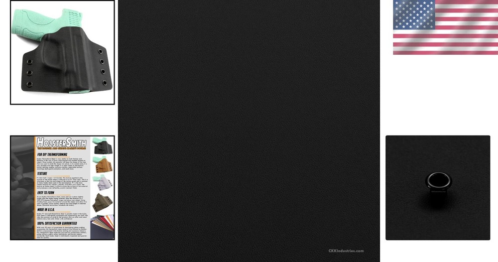 12x12 P1 Texture Kydex Sheet - Lightweight Thermoform Material for DIY Projects